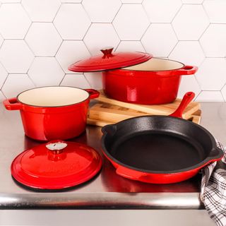 Neo 5-Piece Dutch Oven & Fry Pan Set