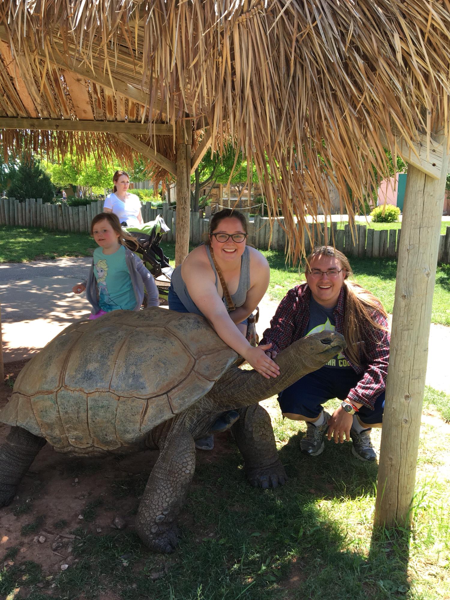 We visited Reptile Gardens where we made a new friend who loved neck rubs.