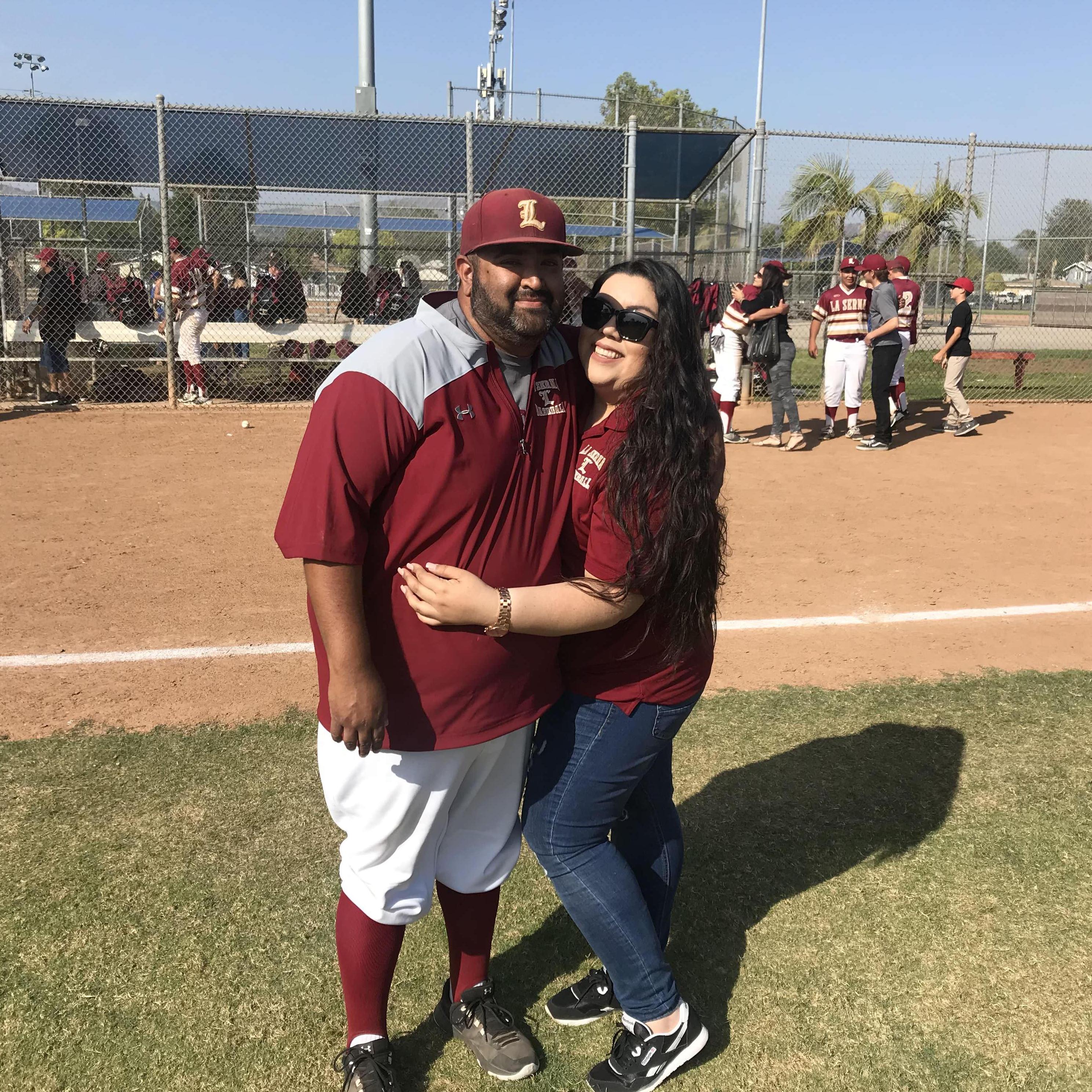 His biggest supporter! <3 Coach Cabby
