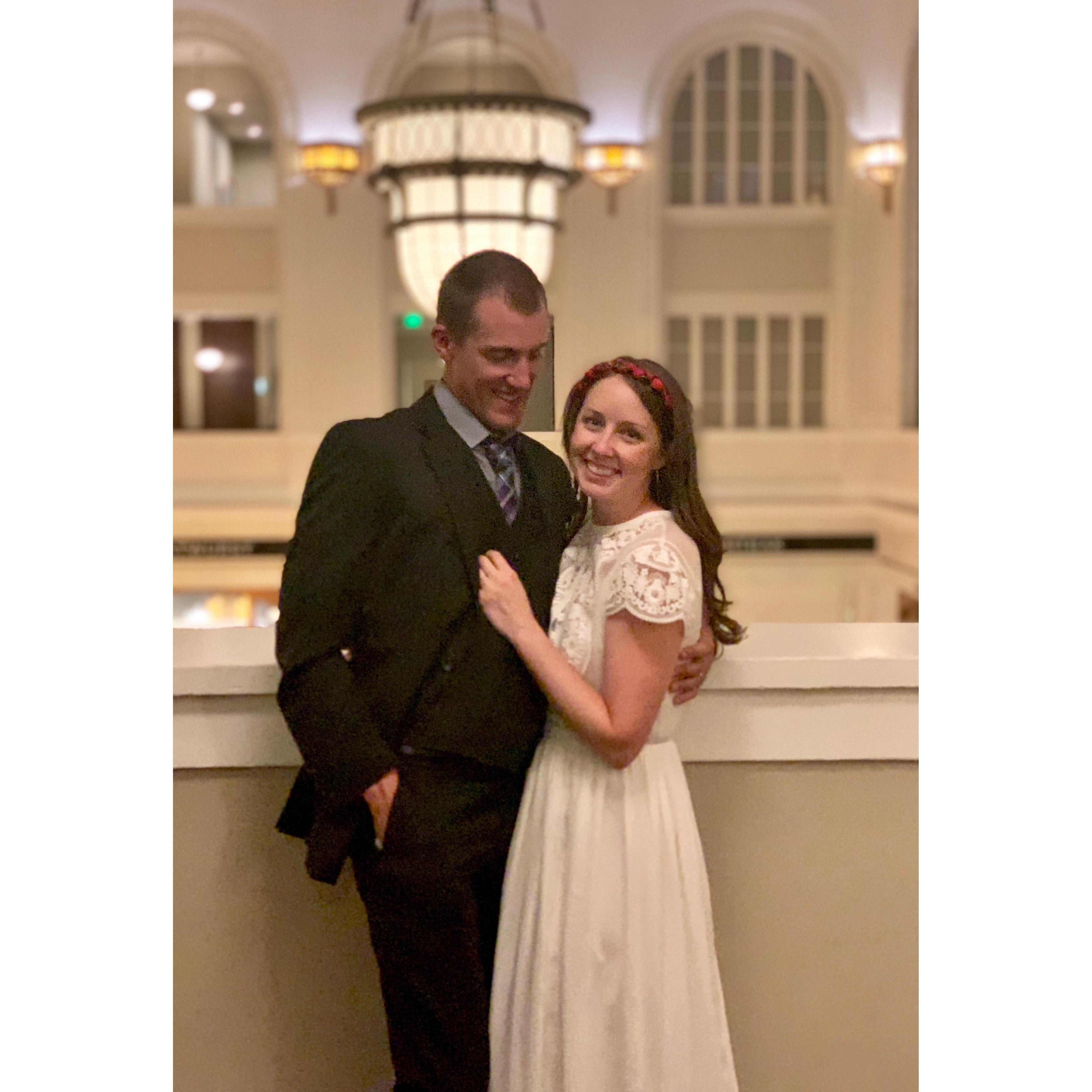 Keith just said, "I love you" just before our sister took this picture!