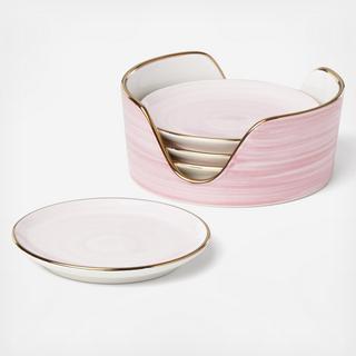 Charles Lane Coaster With Holder, Set of 4