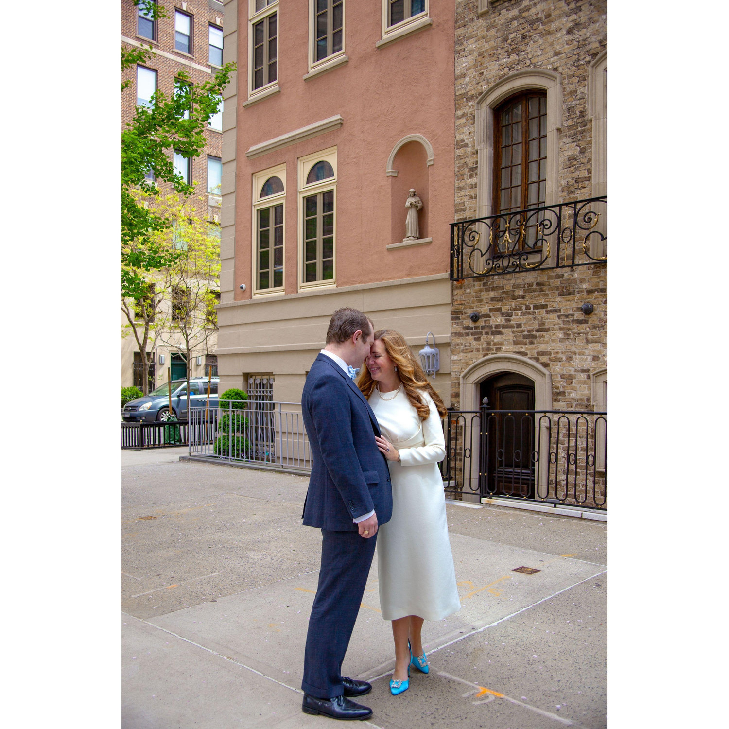 Our engagement shoot in our new Sutton Place neighborhood