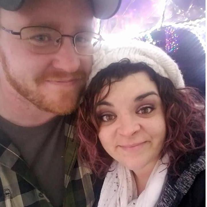 at the Christmas lights in Lewiston