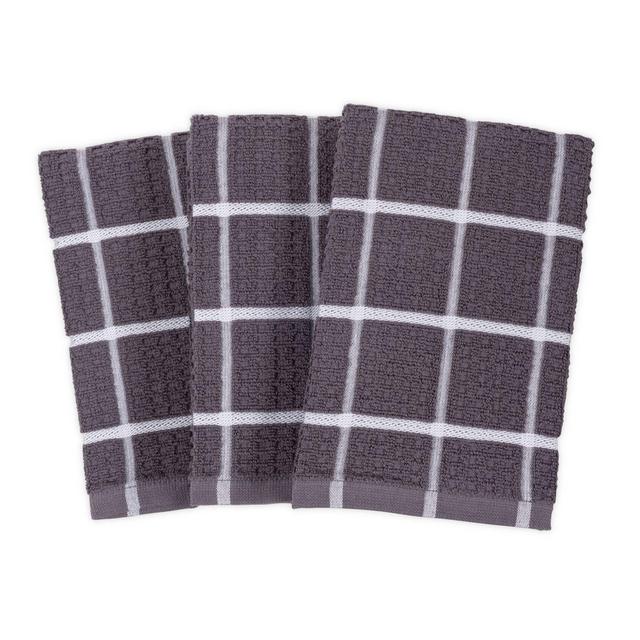 SALT™ All-Purpose Waffle Weave Kitchen Towels in Grey (Set of 3)