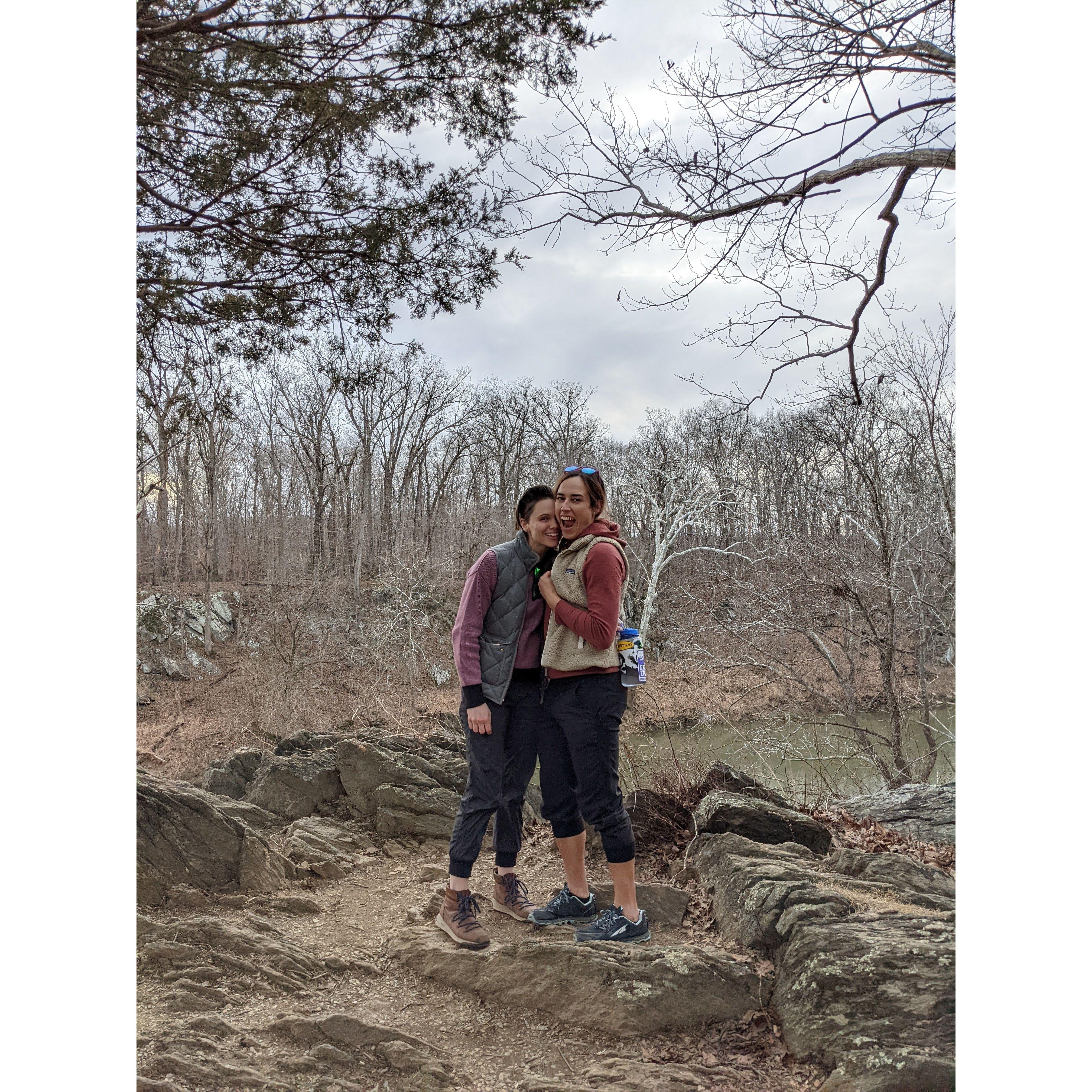 The first of many hikes