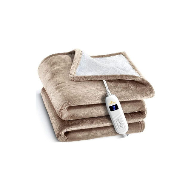 Heated Blanket with Hand Controller - Machine Washable Electric Blanket with 10 Heating Settings and auto Shut-Off - MedicaKingUsa