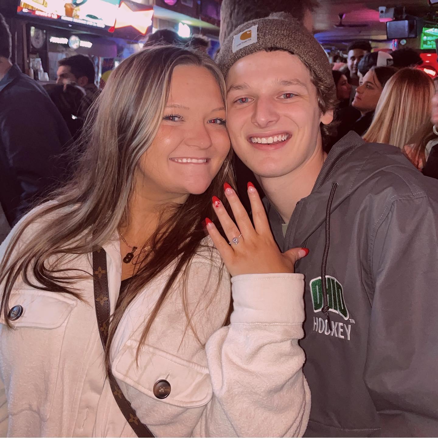 Celebrating our engagement at The CI with everyone we love surrounding us