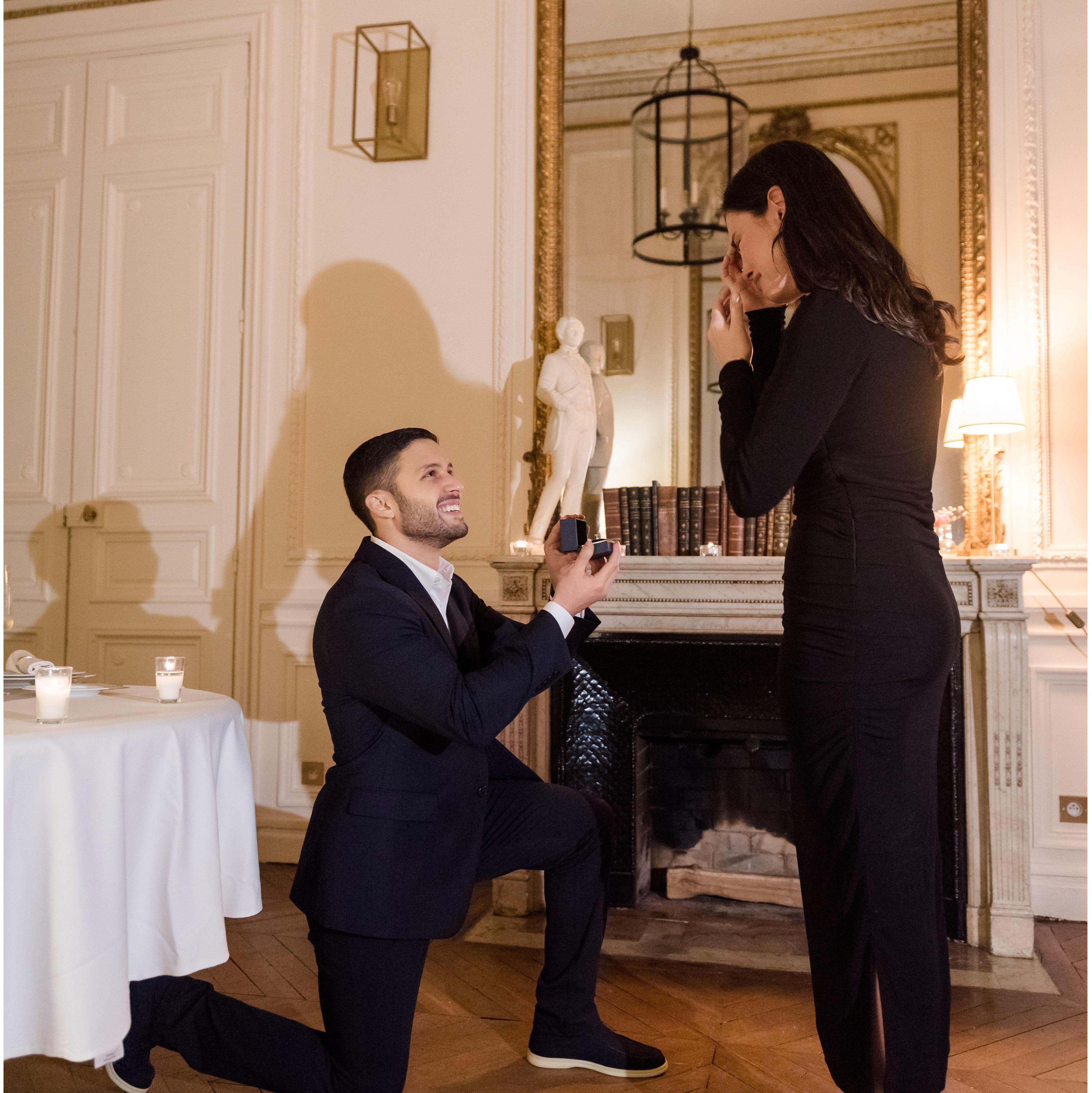 The moment before I said "YES!"