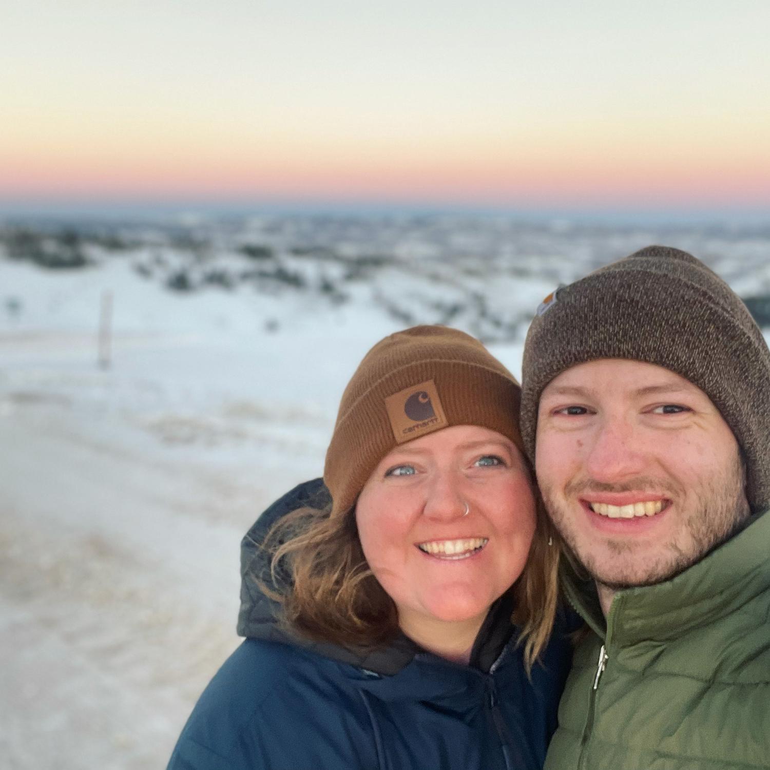 Our first split boarding adventure together in Utah.