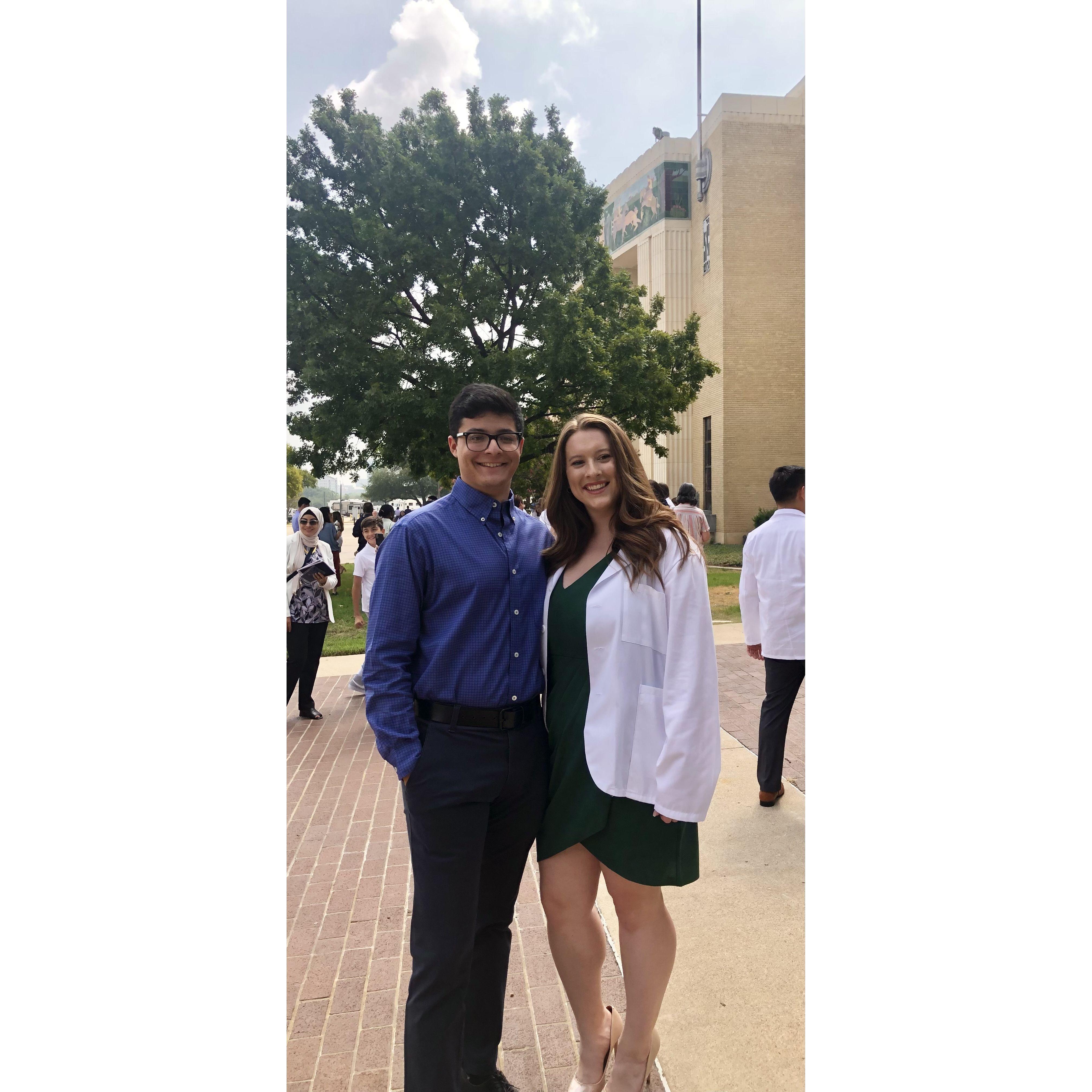 Sophia's PA school white coat ceremony