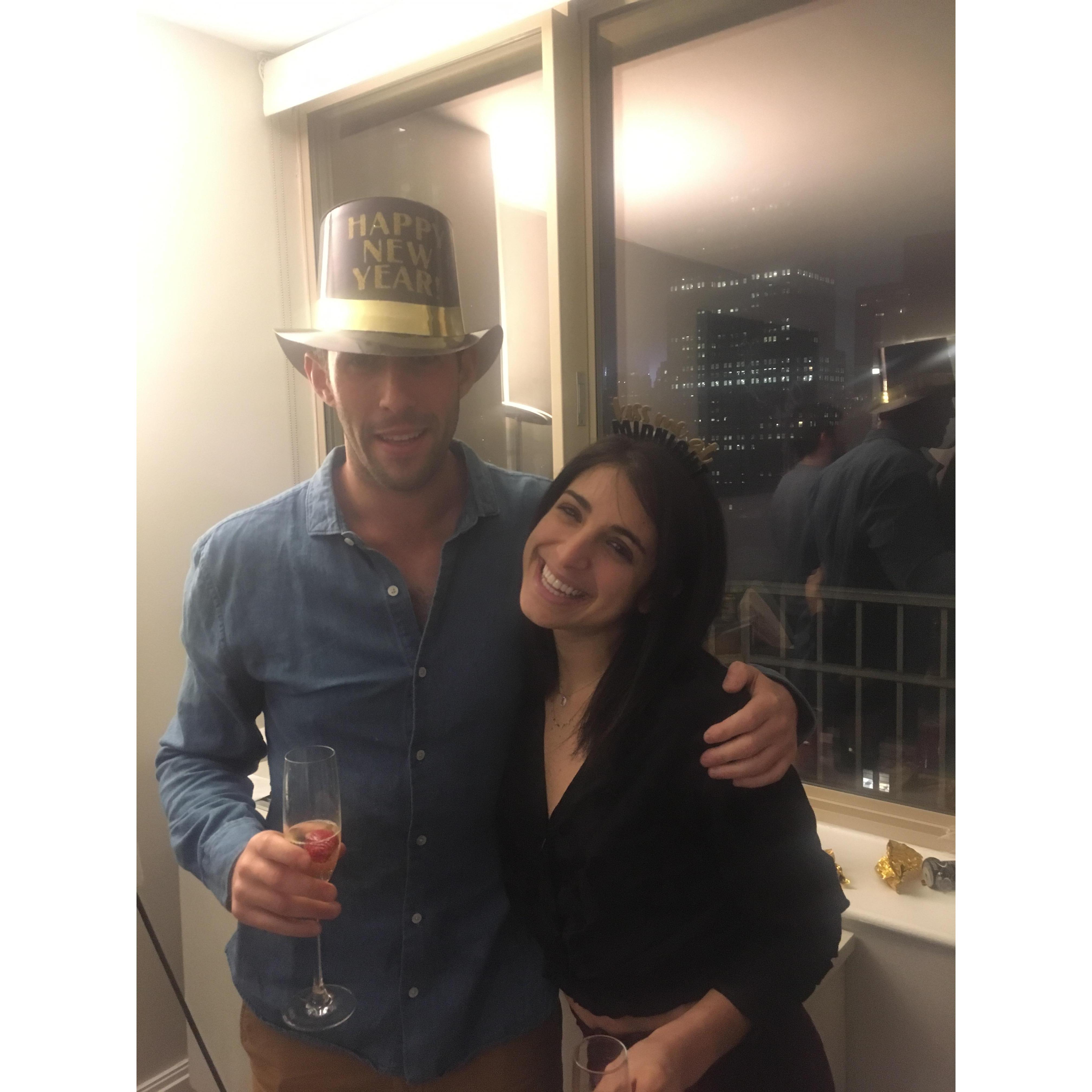 Their first NYE together... Julia hosted a party for friends at the Instrata (now Anagram) in NYC and it culminated in a car towing incident that lasted 2 full days.