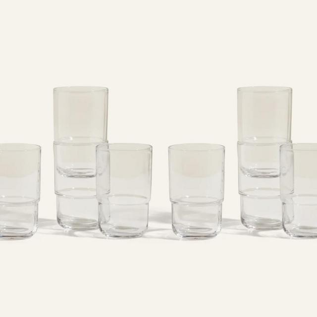 Tall Night + Day Glasses, Set of 8
