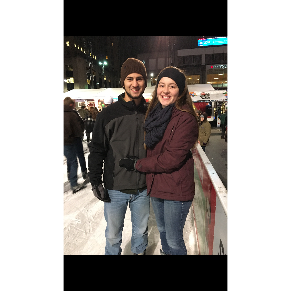 Ice Skating in Fountain Square