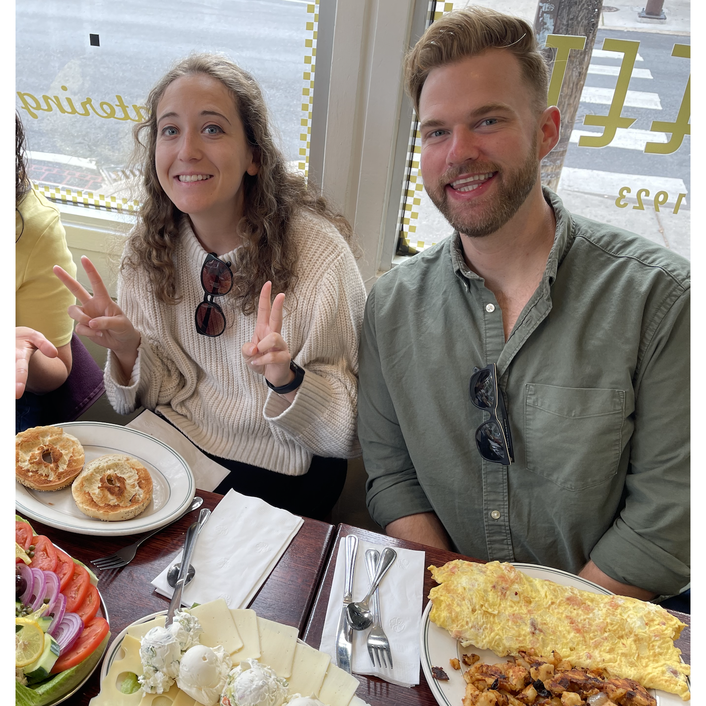 Andy's first stop in Philly (Famous Deli, of course)