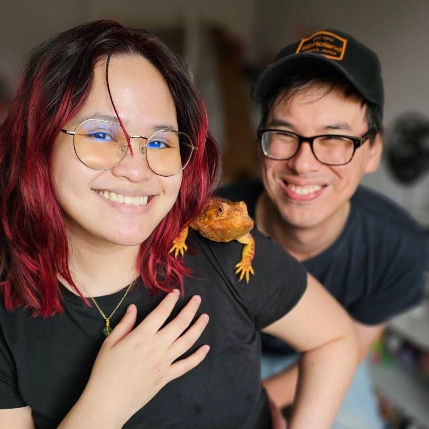 Mira, Mark & Blaze the Red Bearded Dragon