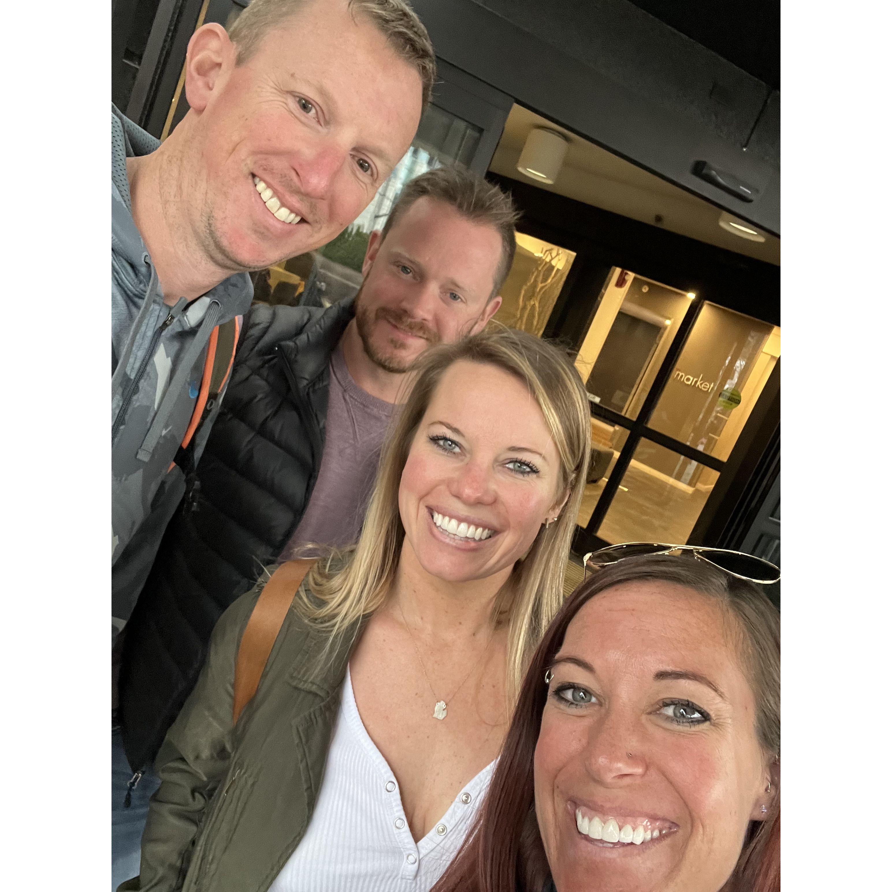 We had a blast in Nashville on our couples trip with Beth's Matron of Honor, Abby, and her husband, BJ.
