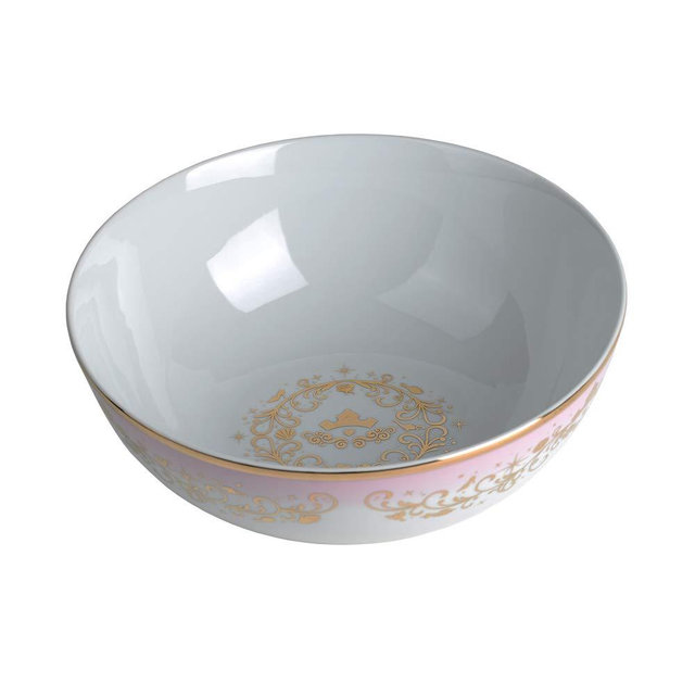 Disney Princess 10.5" Porcelain Ceramic Serving Bowl with Gold Detail