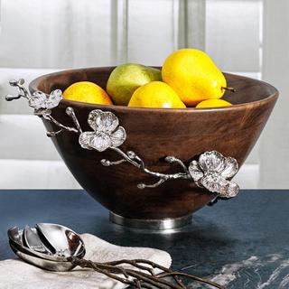 Orchid Wood Salad Bowl