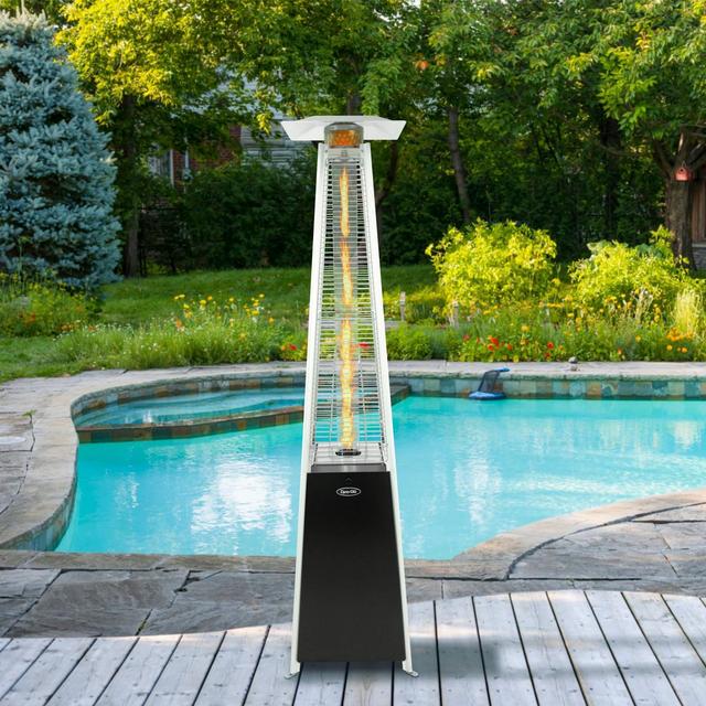 Pyramid Flame Patio Heater - Black - Dyna-Glo