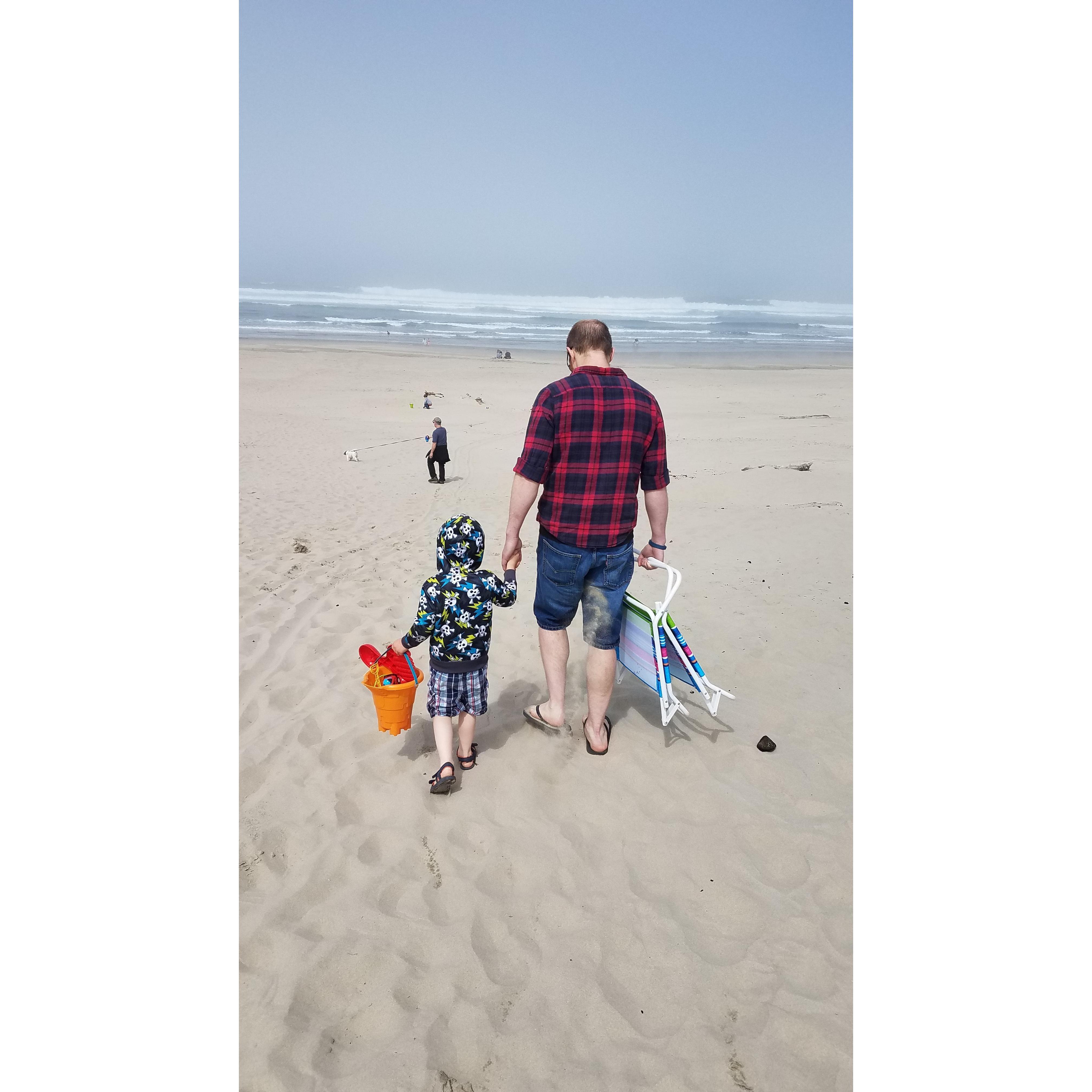 First trip to the beach