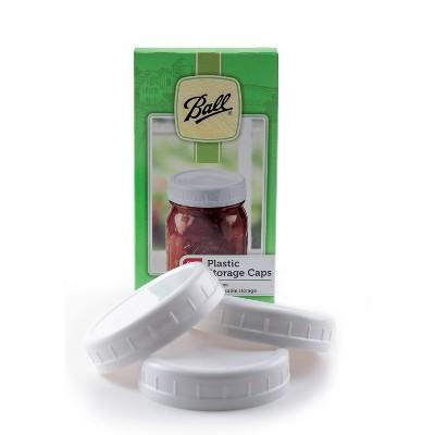 Ball 8ct Mason Jar Plastic Storage Lids - Regular Mouth
