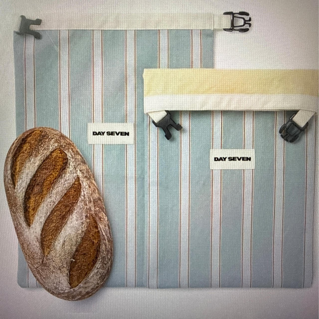 Day Seven Beeswax Bread Bag - Sage