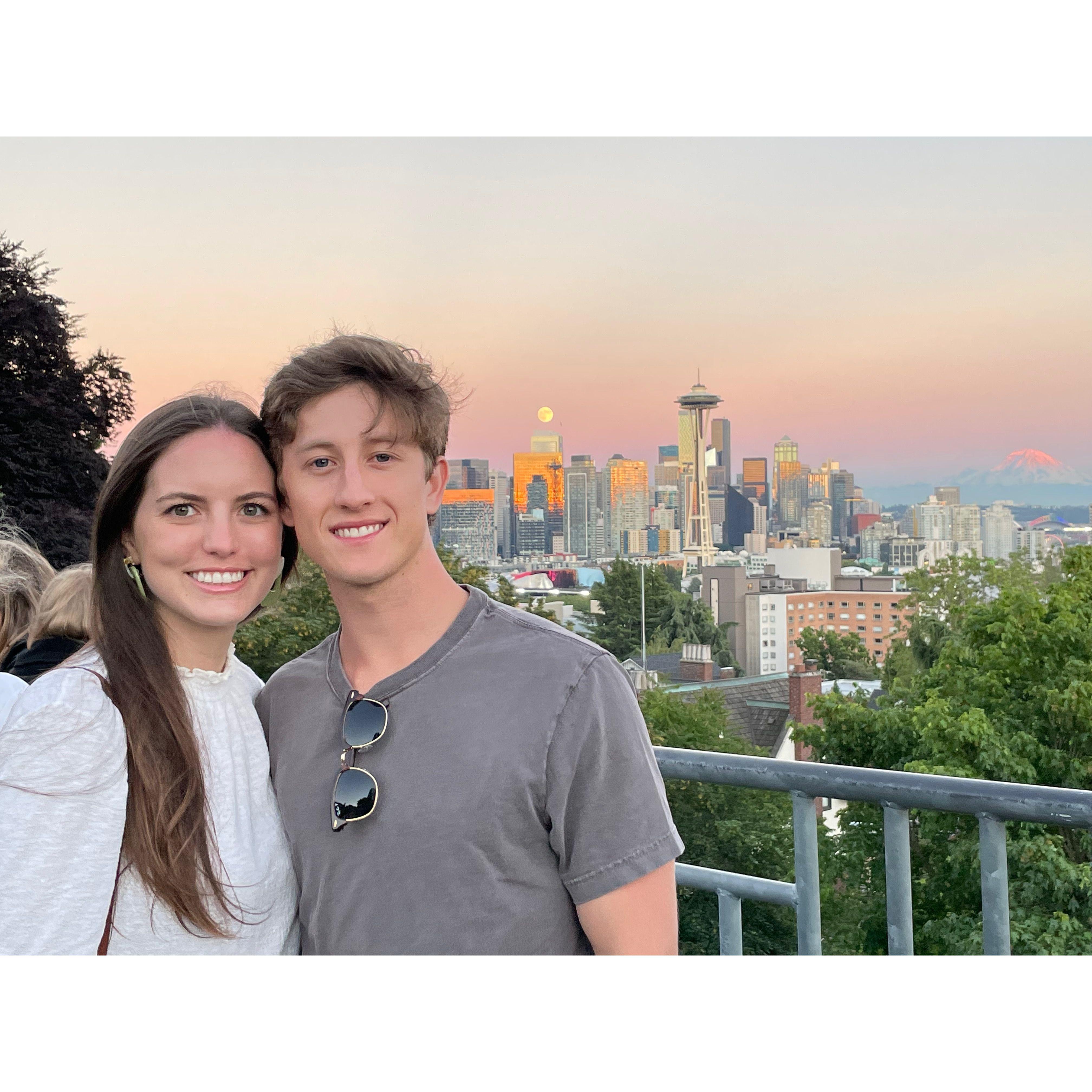 Our first time visiting Seattle together before Andrew's move - 2021