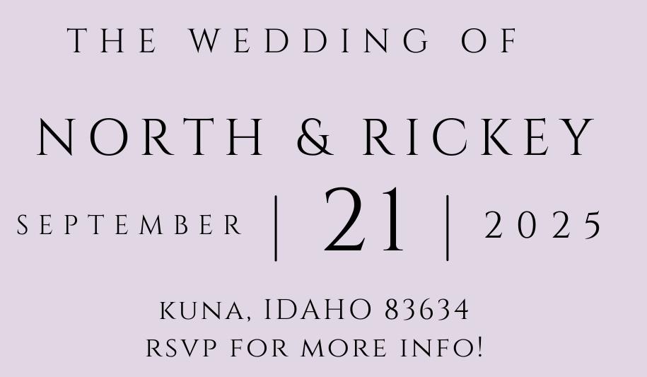 The Wedding Website of Amelie Gill and Richard Rice