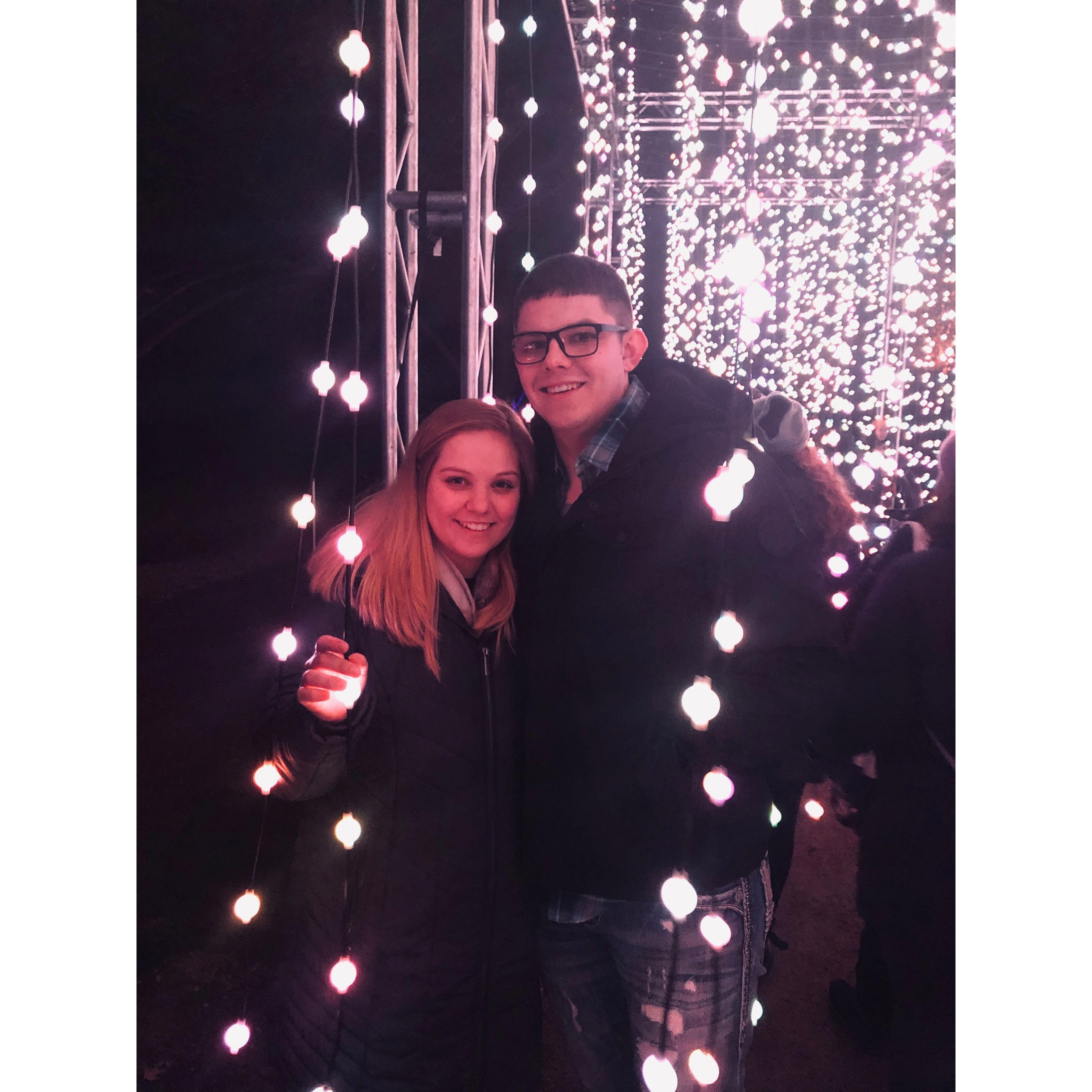 Christmas lights in Chicago