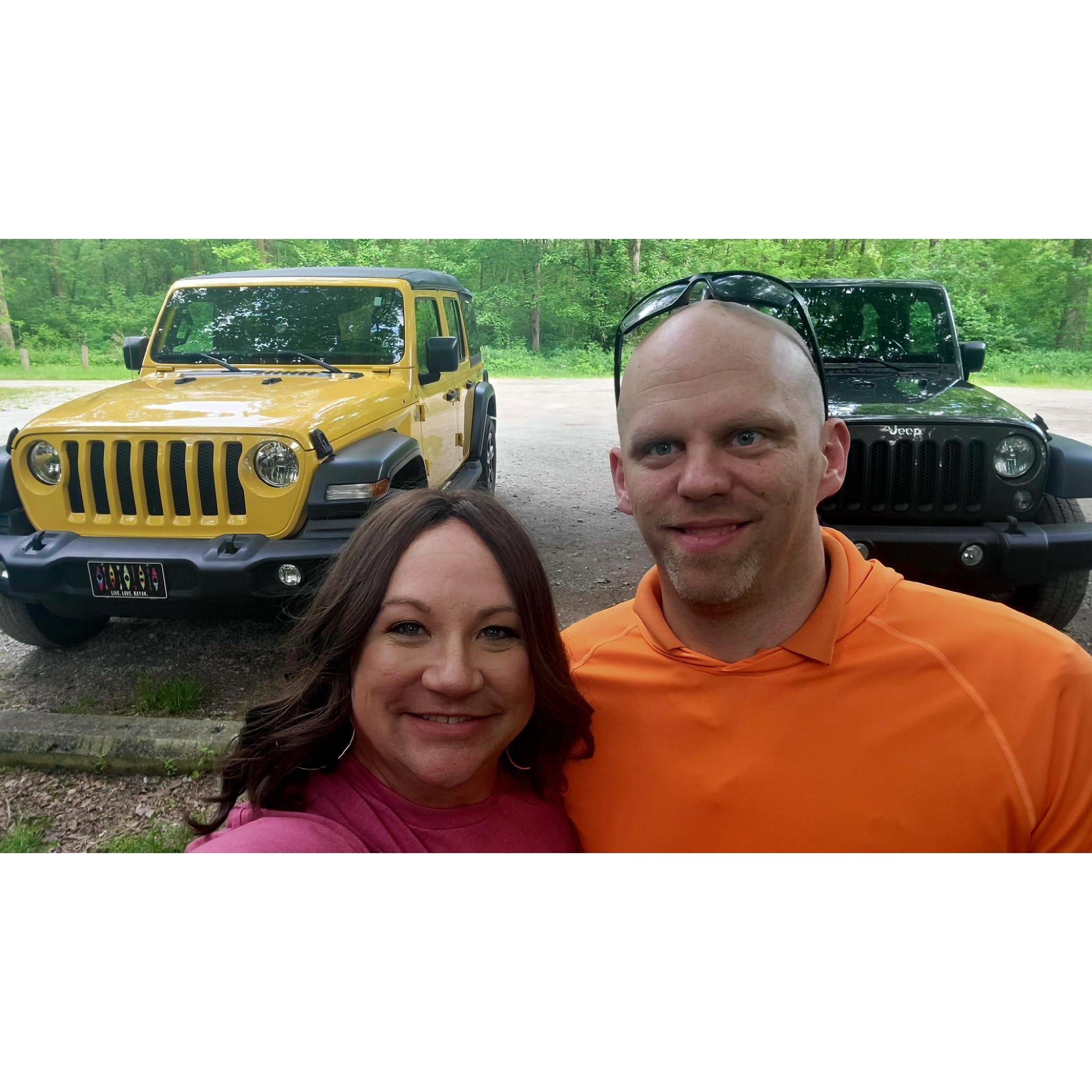 Yes, we both have Jeeps and they're getting married, too!