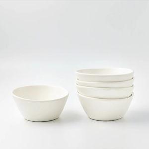 Breakfast Bowl set of 4 in Matte White