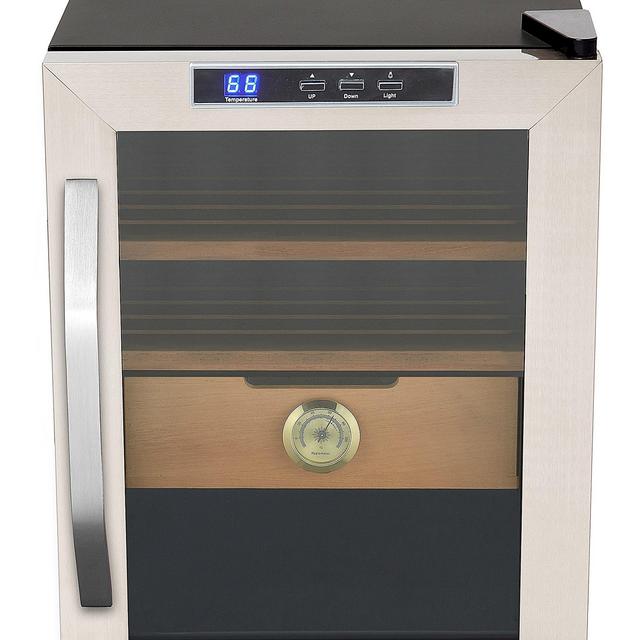 Whynter CHC-120S Stainless Steel 250-Cigar Cooler Humidor, 1.2 Cubic Feet
