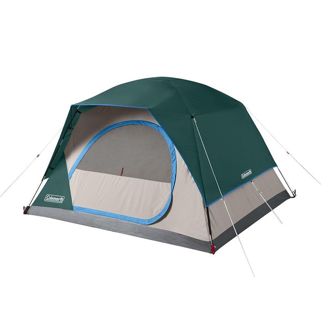 Coleman Skydome Tent with 5 Minute Setup, 4-Person Weatherproof Tent with Rainfly & Carry Bag, 20% More Headroom Than Traditional Canopies