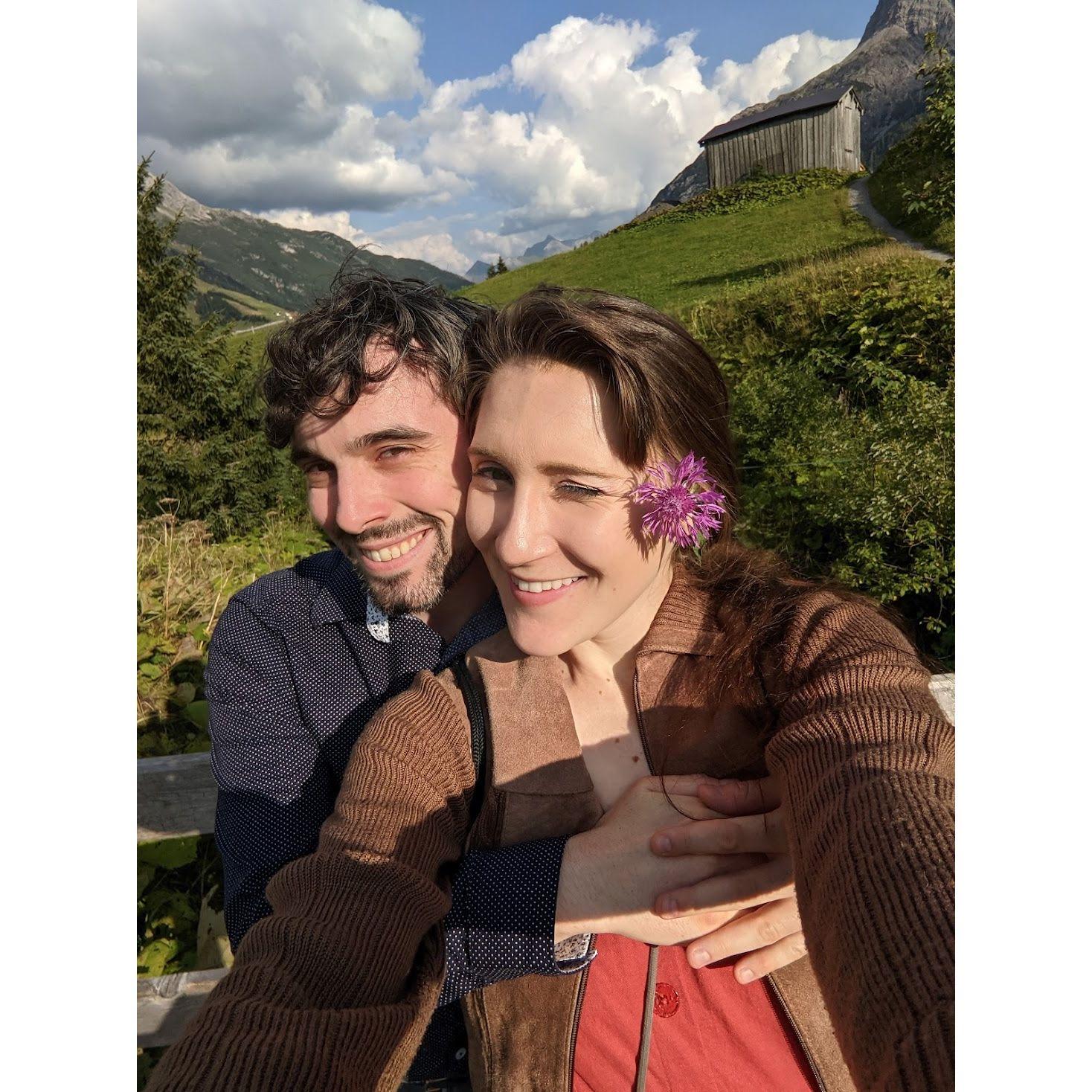 Somewhere in Austria, with the hills alive with the sound of music