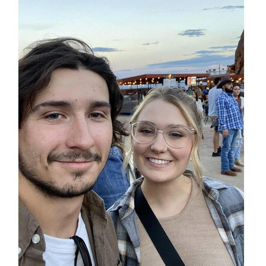 At Red Rocks to see Tyler Childers. One of our favorite concerts!