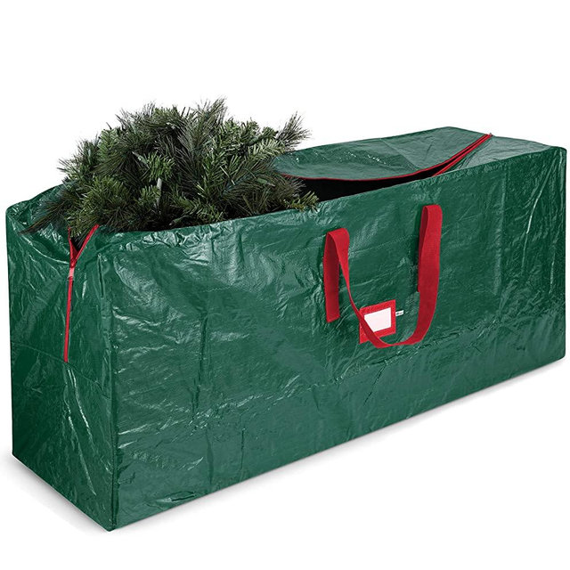 Large Christmas Tree Storage Bag - Fits Up to 9 ft Tall Holiday Artificial Disassembled Trees with Durable Reinforced Handles & Dual Zipper - Waterproof Material Protects from Dust, Moisture & Insect