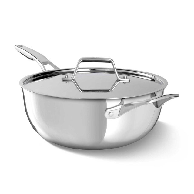 Calphalon 4.5qt Premier Stainless Steel Chef's Pan with Lid