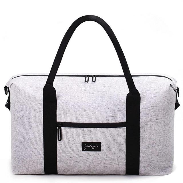 Jadyn Lola Travel Bag, Weekender/Overnight Duffel, Gym Tote Bag for Women (Heather Gray)