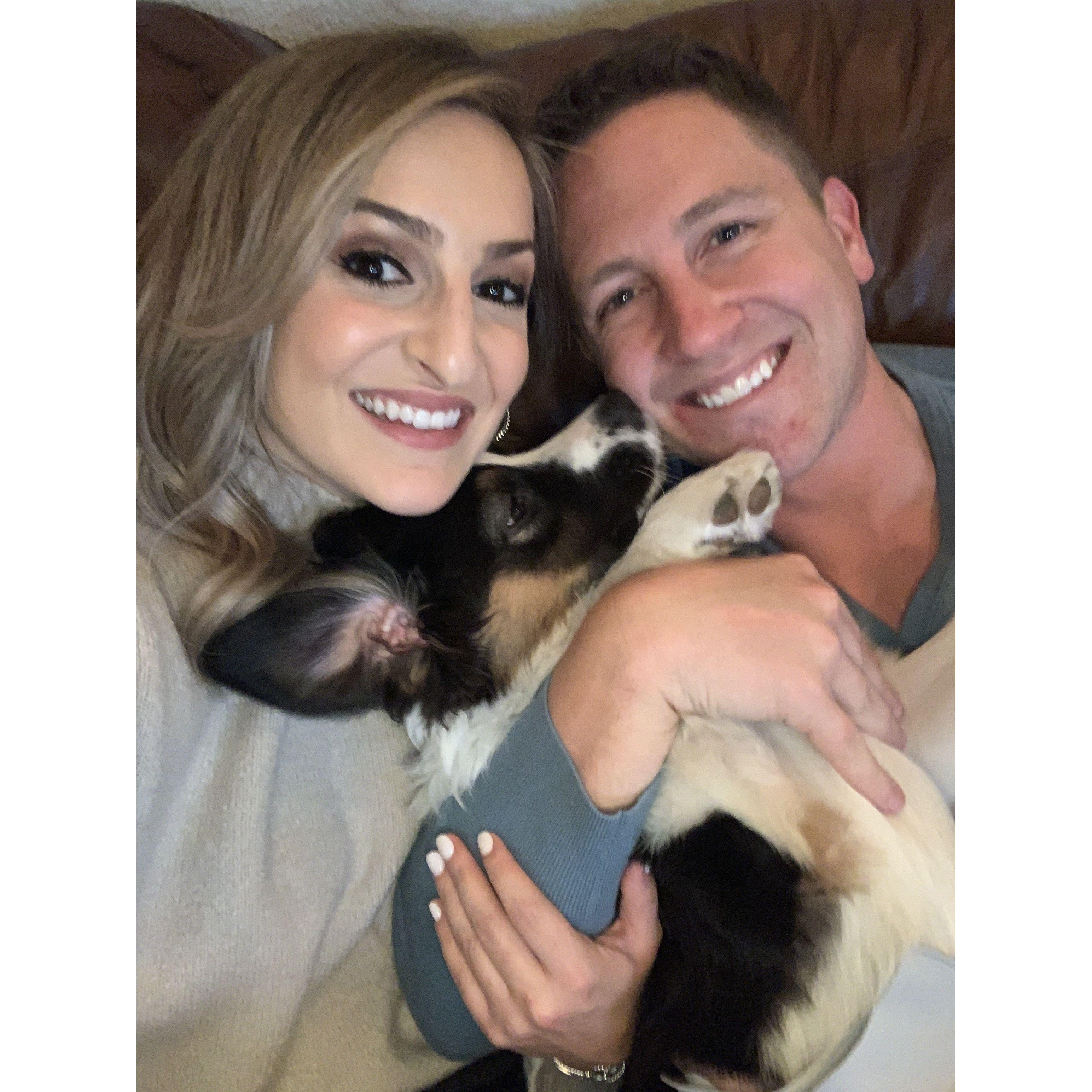 Our first Thanksgiving together as a little family of three.