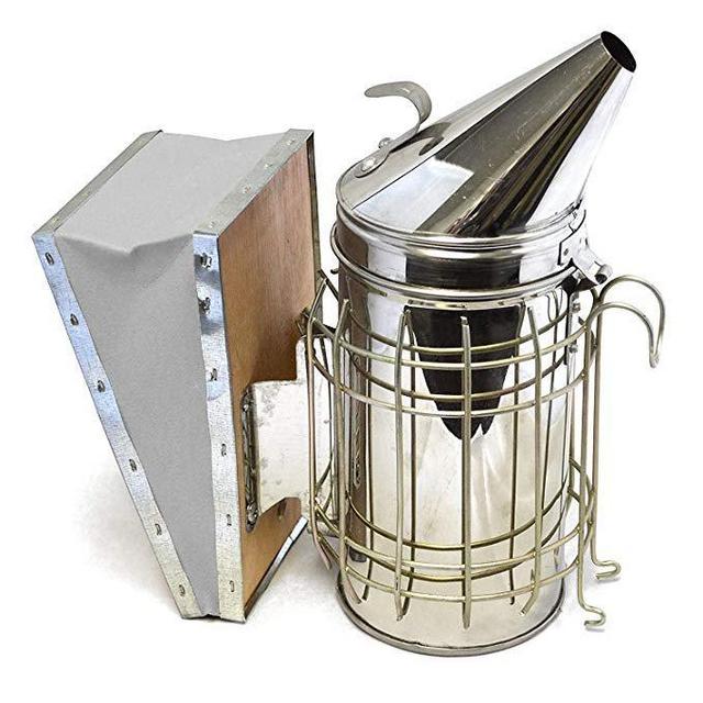 Zimtown Smoker Bee Hive Stainless Steel w/Heat Shield Beekeeping Equipment