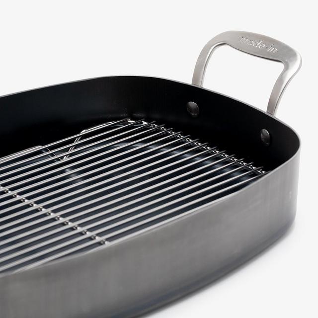 Blue Carbon Steel Roasting Pan