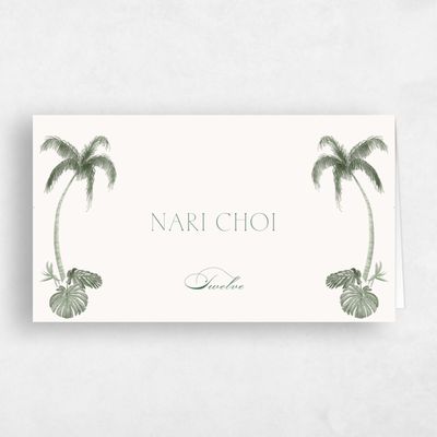 Hunter, Green Wedding Place Card - Somrig