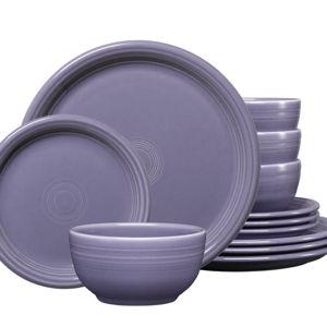 Lavender Bistro Coupe 12-Piece Dinnerware Set, Service for 4