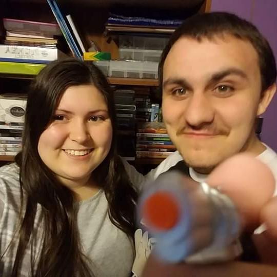December 2017 Zack Playing With His Tiny Gun