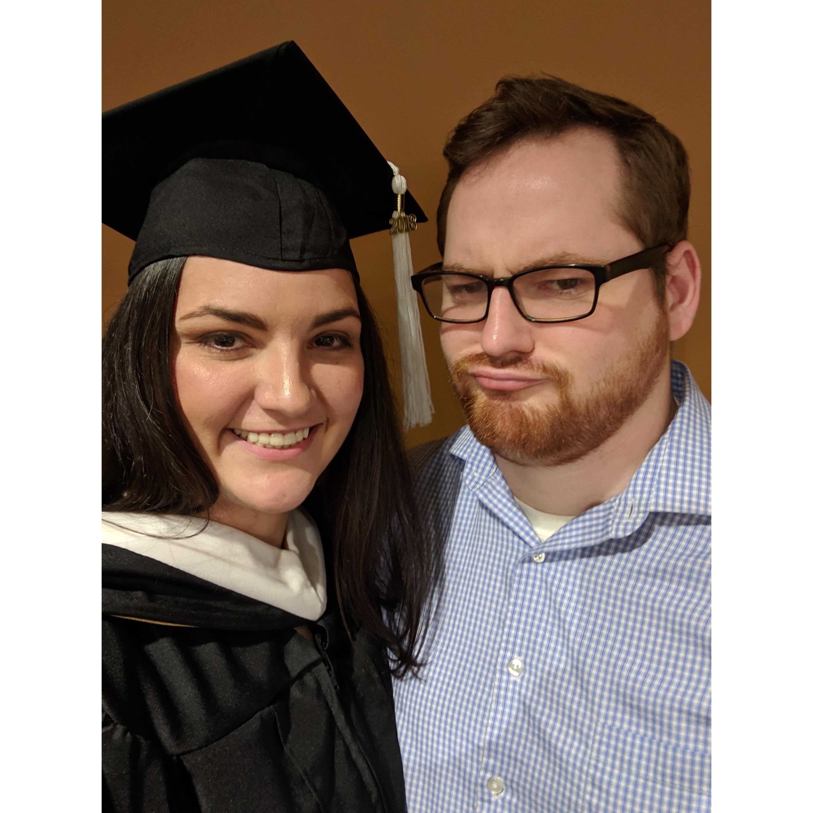 Another classic Max picture face! This was taken at Amanda's graduation and the same day Max proposed.