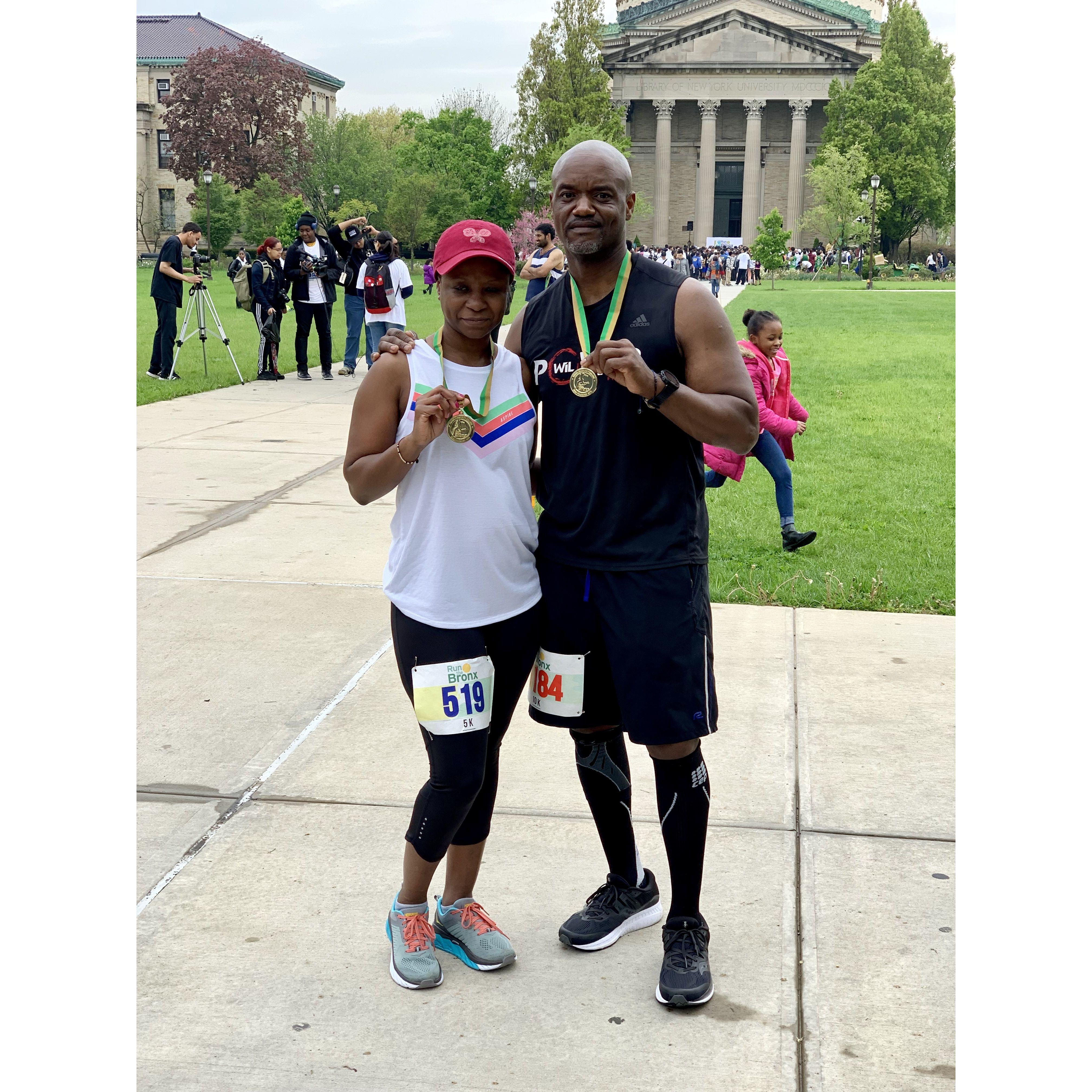 Our first (and only) race together