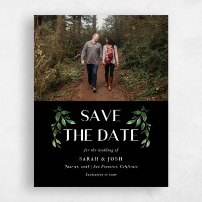 Black Wedding Save the Date - Madilou Photo