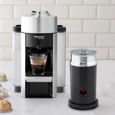 Nespresso Vertuo with Aeroccino, Silver by Delonghi