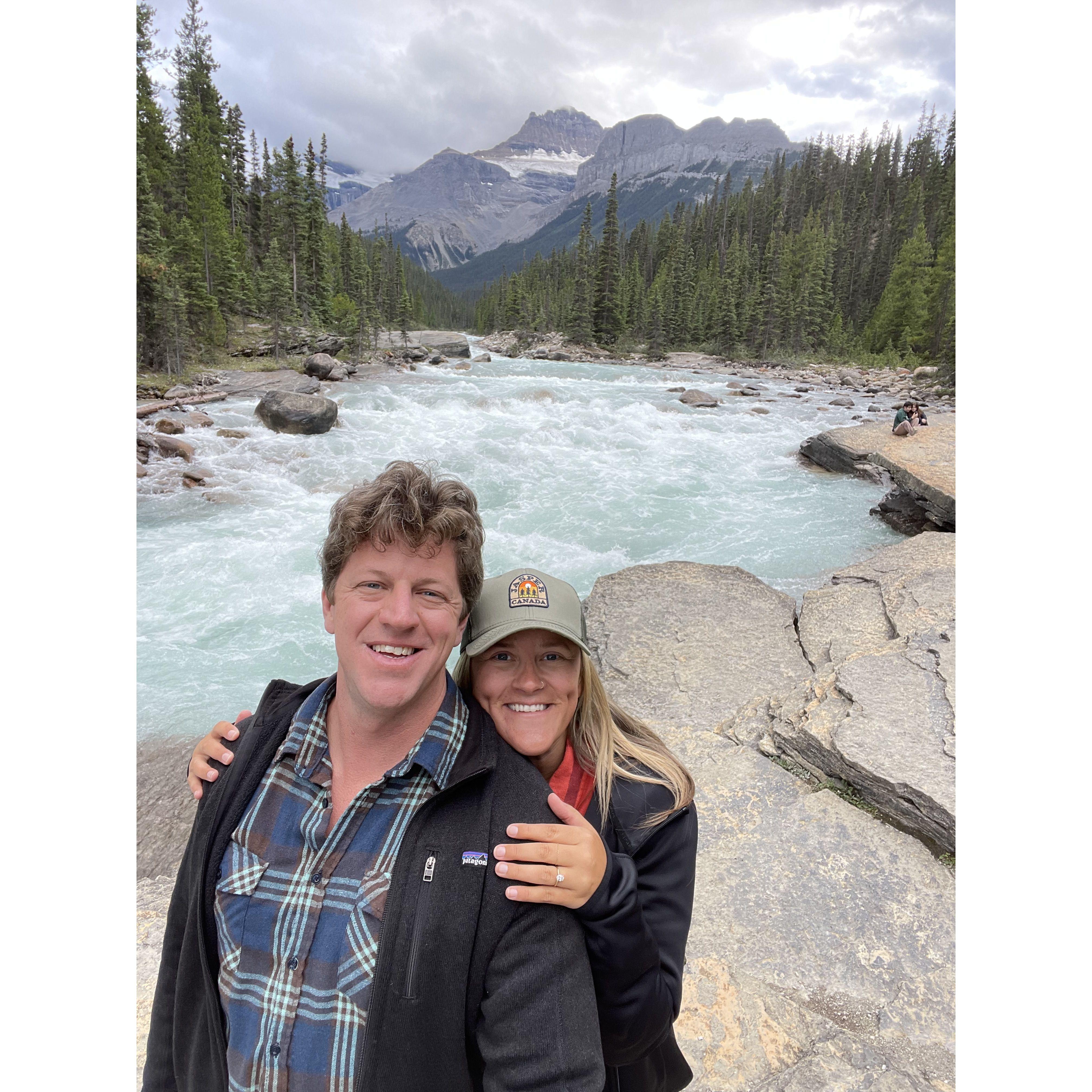 Mistaya Falls during our Canadian Rocky Mountain Roadtrip