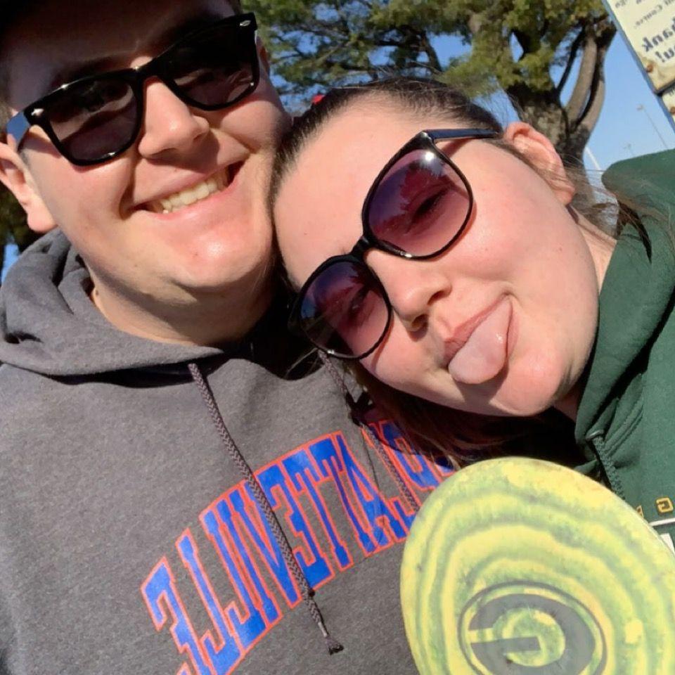 One of the first times we went Disc golfing together!
